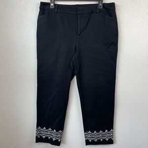 Charter Club Newport Slim Stretch Cropped Pants Size 10 EUC